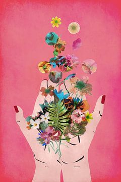Frida's Hands (pink) by treechild .