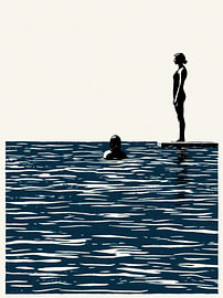 Swimmer on the Pier