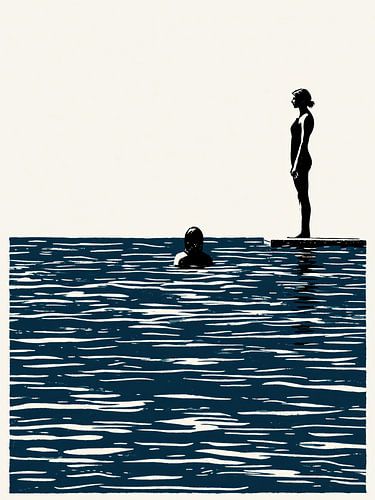 Swimmer on the Pier