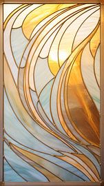 Pastell in Glasmalerei: Luxus-Glasmalerei 1925 von Surreal Media