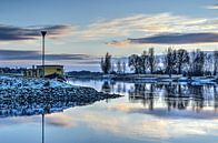 La rivière IJssel en hiver par Frans Blok Aperçu