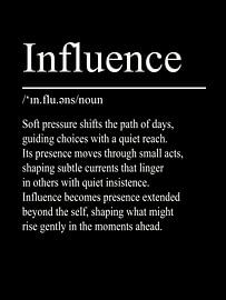 Influence Definition – Schwarz von WordsThatInspire