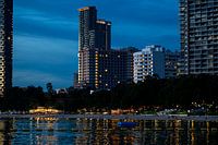 Abendlicher Blick auf den Wonamat Beach, Pattaya