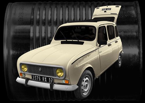 Renault 4 in antieke sahara kleuren