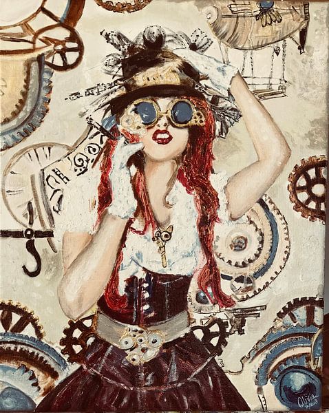 Steampunk Lady by Olivia Valentijn