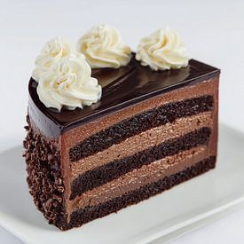 Chocoladetaart met slagroom van TheXclusive Art