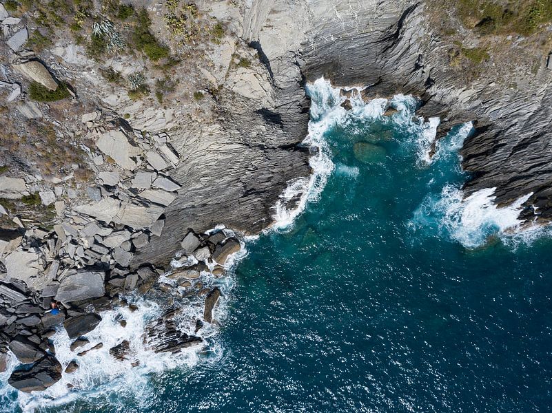 De kliffen van Cinque Terre van Droning Dutchman