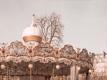Herfstcarrousel Parijs van Grace Digital Art Co