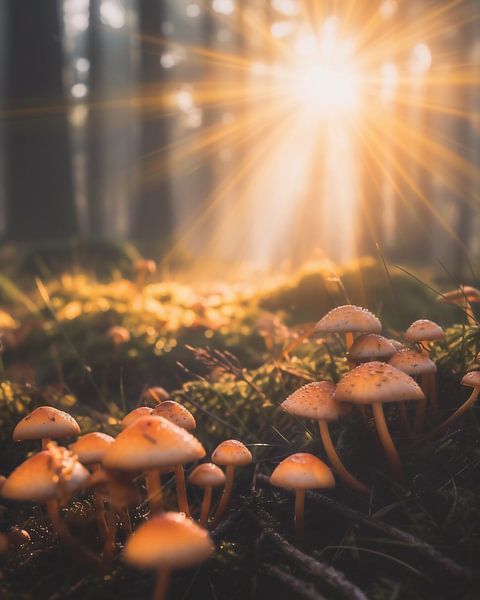 Sprookjesbos van fernlichtsicht