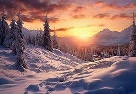 Romantische Winterlandschaft