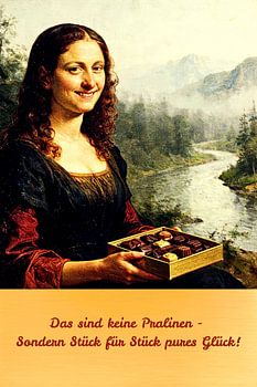 Mona Lisa loves chocolates
