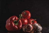 Een stilleven met verschillende ingrediënten