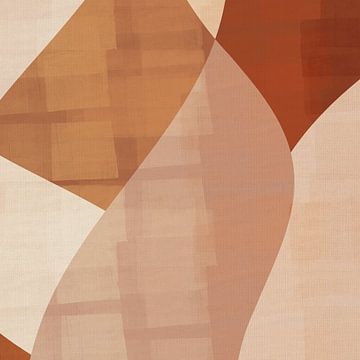Rustige vormen in warme neutrale tinten van Dina Dankers