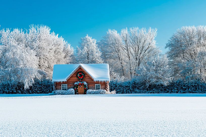 Petite maison d'hiver par Poster Art Shop