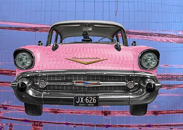 Chevrolet Bel Air 1957 in pink by aRi F. Huber