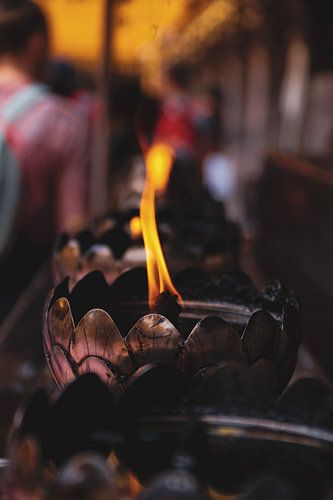 Kaars in de tempel