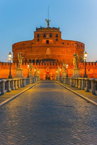 Zonsopkomst San Angelo Brug en Castel Sant Angelo