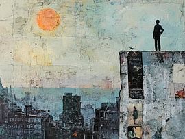 Stadt Morgen von Blickfänger Gemälde