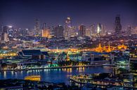 Bangkok by night van Jelle Dobma thumbnail