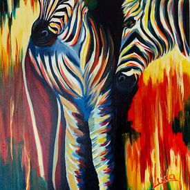 Bunte Zebras von Lyda Geeratz