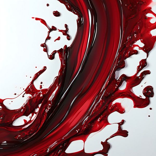 Crimson Flow by Lisa Bovenlander