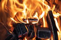 Brandend hout