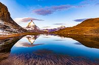Das Matterhorn bei Zermatt in der Schweiz von Werner Dieterich Miniaturansicht