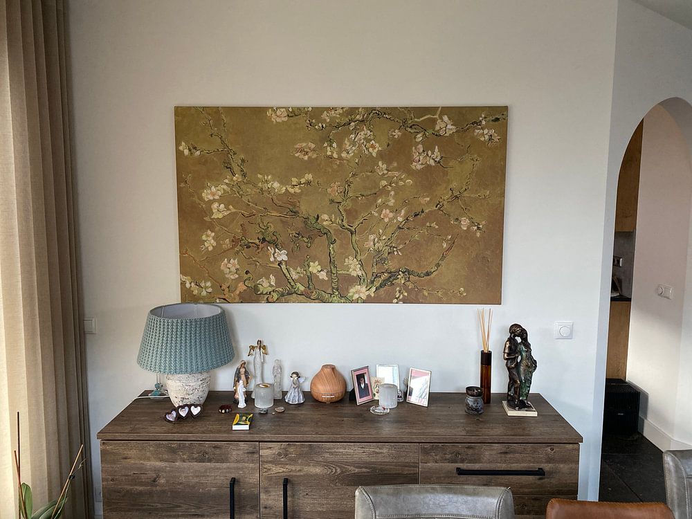 Mandelblüte ALMOND BLOSSOM ocker - Vincent van Gogh  von Masters Revisited 