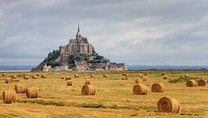 Mont Saint-Michel met strobalen