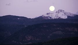Moonrise at Corno Bianco by Gisela Scheffbuch