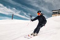 Skien op de Hintertux Gletsjer in Oostenrijk van Hidde Hageman thumbnail