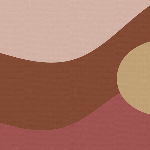 Abstract landschap in warme kleuren IV