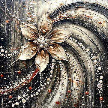 Bloemen abstract van Agnieszka Dybowska