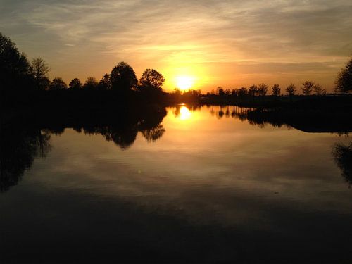 Un coucher de soleil magique