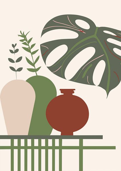 Still life with vase (11) by Sabine Minten