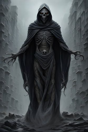 Der Tod mit seinem Hund