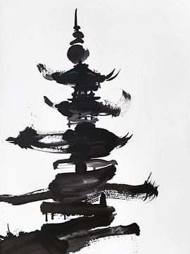 Pagoda painting by haroulita