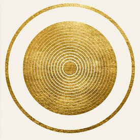 Goldener Kreis IV von Lily van Riemsdijk - Art Prints with Color