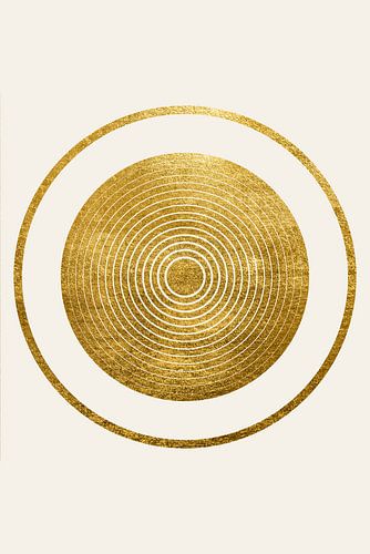 Cercle d'or IV sur Lily van Riemsdijk - Art Prints with Color