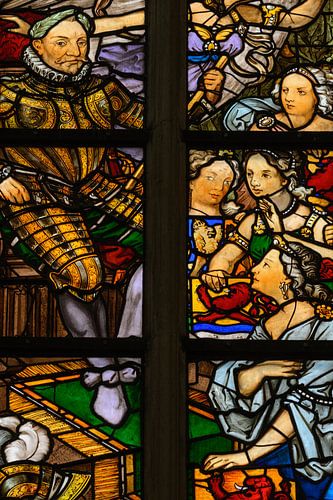 Glas-in-loodraam Nieuwe kerk Amsterdam