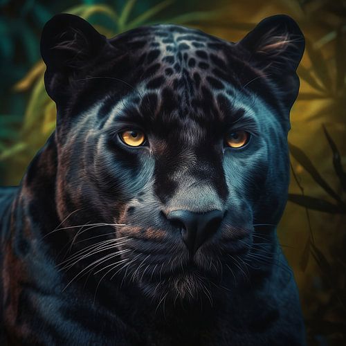 The beautiful black panther