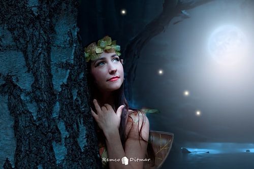 Flora in the moonlight