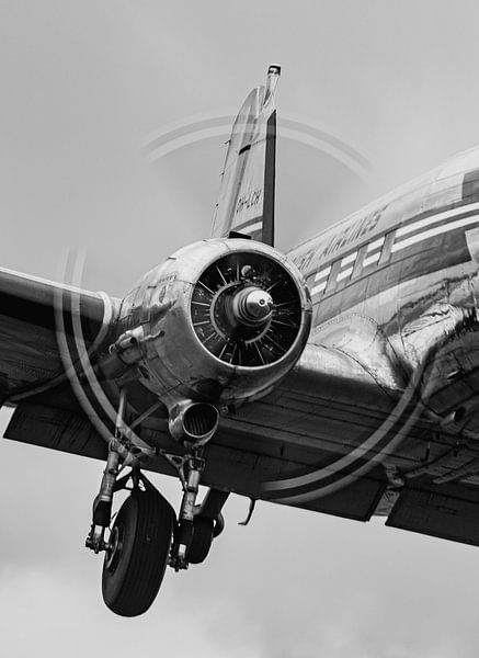 DC-3 Dakota engine close-up van rein Luehof
