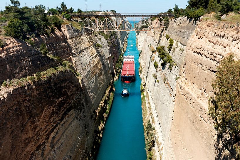 Griechenland - Kanal von Korinth von Marianne van der Zee