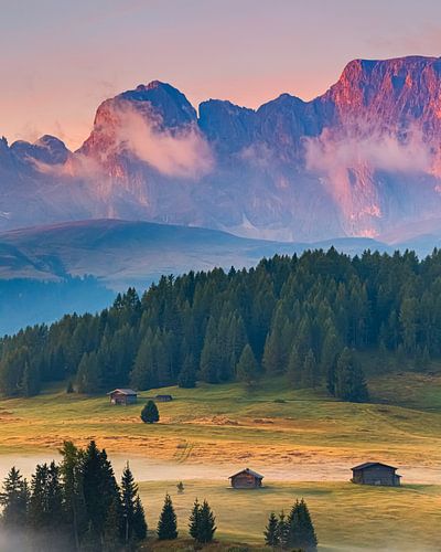 Zonsopkomst in Alpe di Siusi