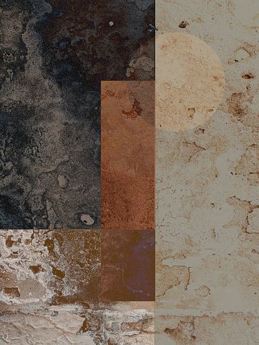 Modernes Kunstwerk mit Vintage-Hintergrund und Flugzeugen in Erdfarben