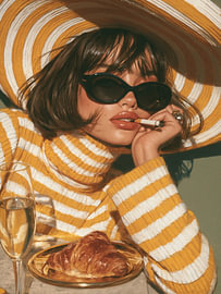 Champagner, Croissant & r französische Charme