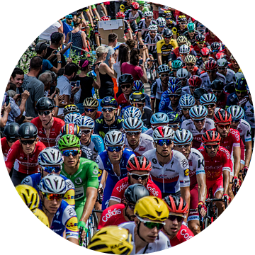 Het peloton van de Tour de France van Hugo Braun