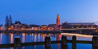 Avondfotografie Skyline Hanzestad Zwolle met de Perperbus van Martin Bredewold thumbnail