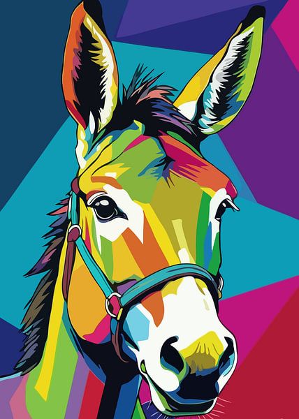 Donkey Pop Art by MIROKKU